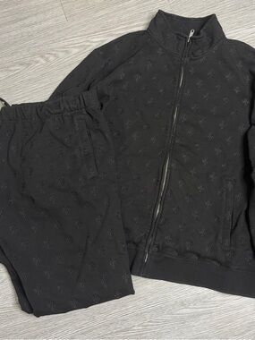 OVO Black Monogram Tracksuit Set Sz 3XL Mens October’s Very Own Full Zip RARE
